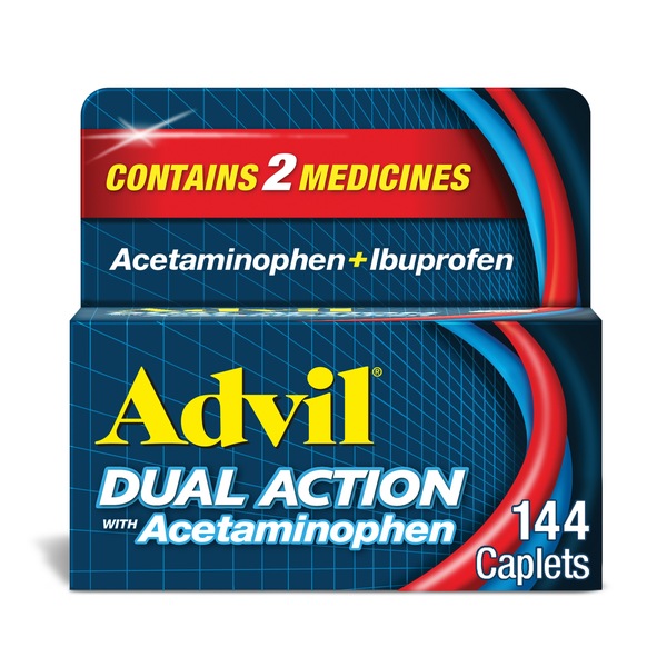 Advil Dual Action Acetaminophen and Ibuprofen Caplets