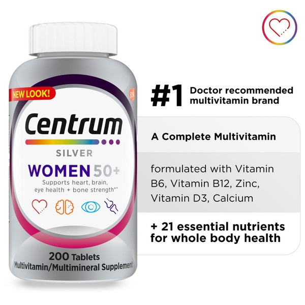 Centrum Silver Multivitamin for Women 50+ Tablets