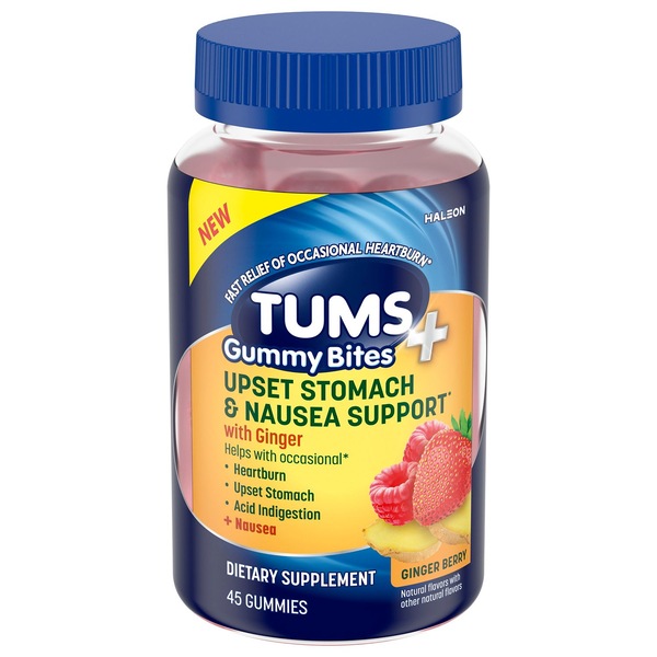 TUMS+ Upset Stomach Support, 45 CT