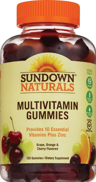 Sundown Naturals Adult Multivitamin Gummies, 120 CT