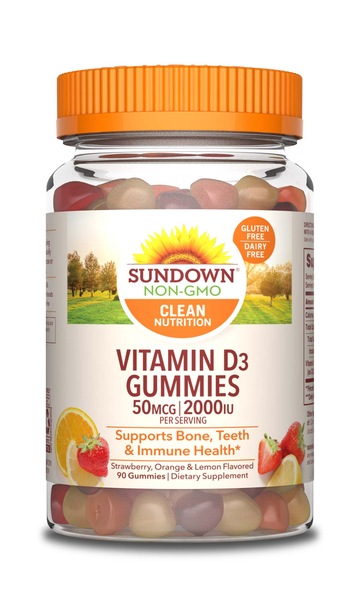Sundown Naturals Vitamin D3 Gummies 2000 IU, 90CT