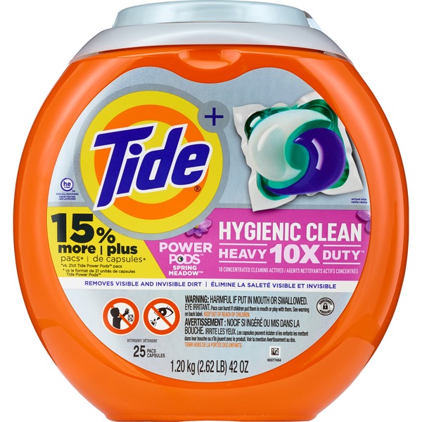 Tide PODS Laundry Detergent Pacs, Spring Meadow, 25 ct