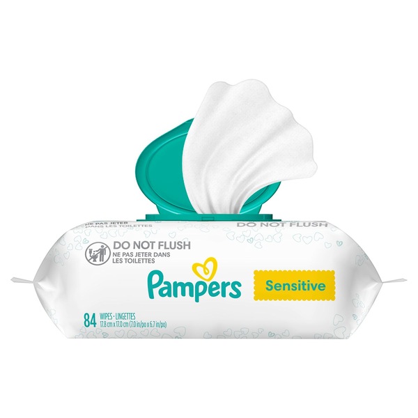 Pampers Sensitive Baby Wipes, 84 CT