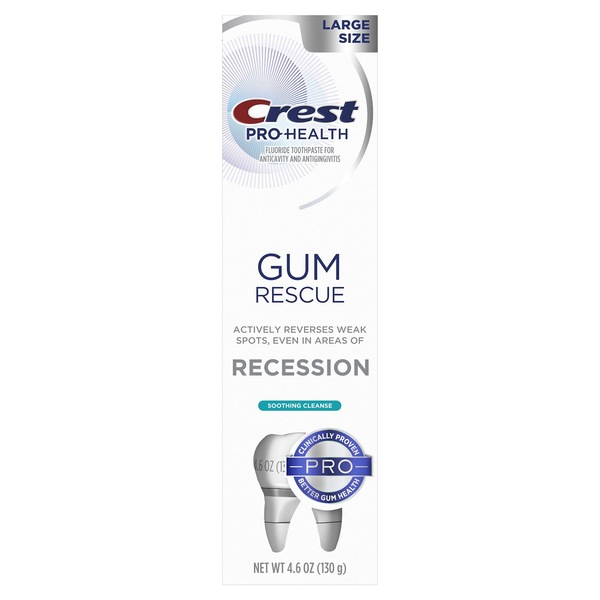 Crest Pro-Health Gum Rescue Recession Toothpaste, Soothing Cleanse, 4.6 OZ