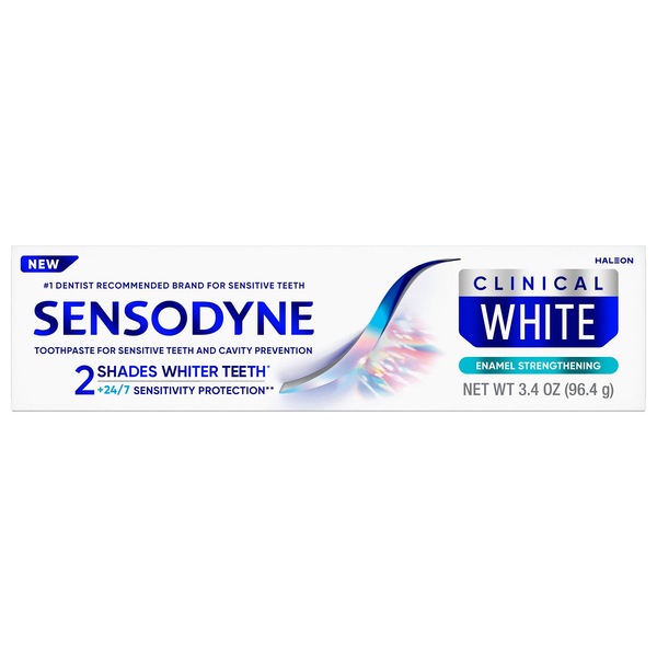 Sensodyne Clinical White Enamel Strengthening Toothpaste, 3.4 OZ