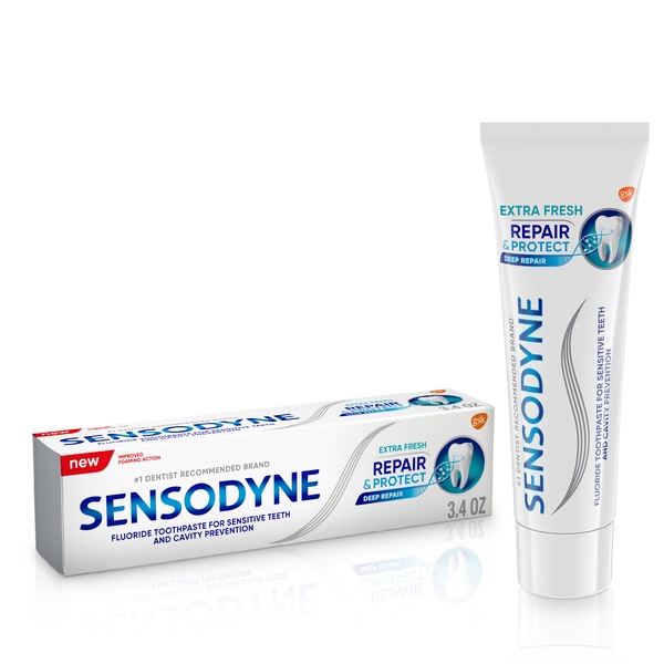 Sensodyne Repair and Protect Fluoride Toothpaste for Sensitive Teeth and Cavity Protection