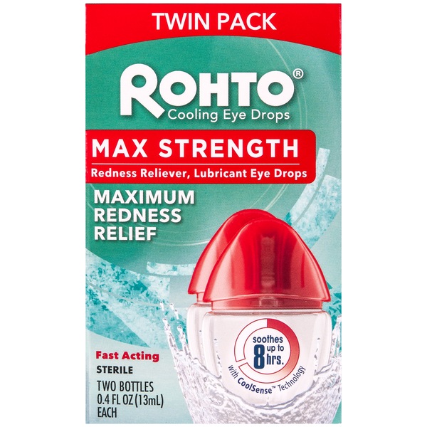 Rohto Max Strength Cooling Redness Reliever Eye Drops
