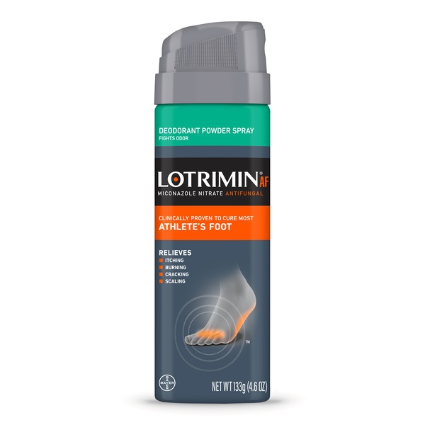 Lotrimin AF Athlete's Foot Deodorant Powder Spray, 4.6 OZ