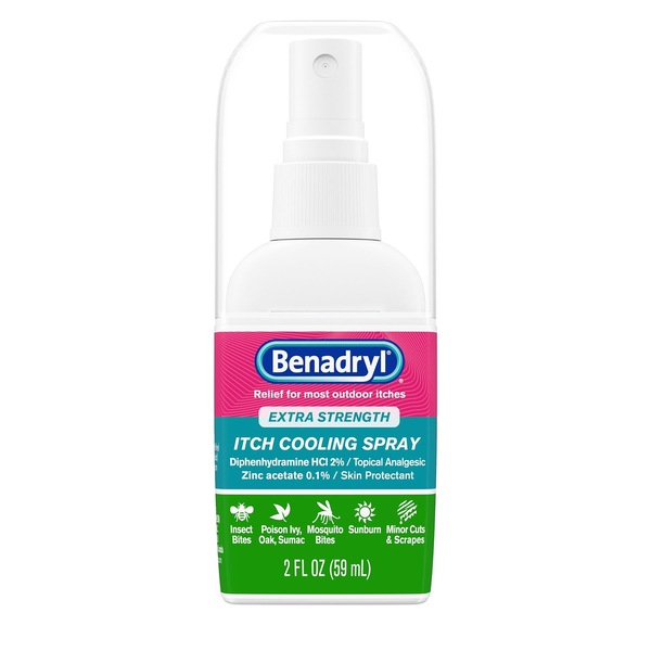 Benadryl Extra Strength Anti-Itch Cooling Spray, Travel Size