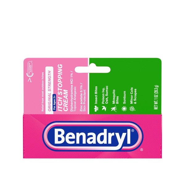 Benadryl Itch Relief Cream Topical Analgesic, 1 OZ
