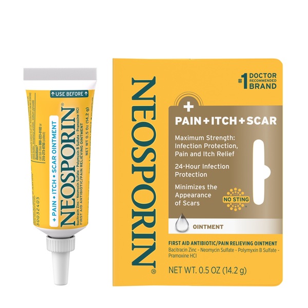 Neosporin Pain Itch Scar Antibiotic Ointment
