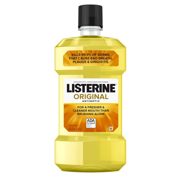 Listerine Antiseptic Mouthwash for Bad Breath, Plaque, and Gingivitis, Original