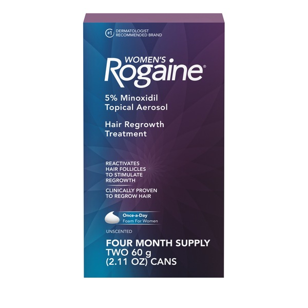 Rogaine Women's 5% Minoxidil Foam for Hair Regrowth