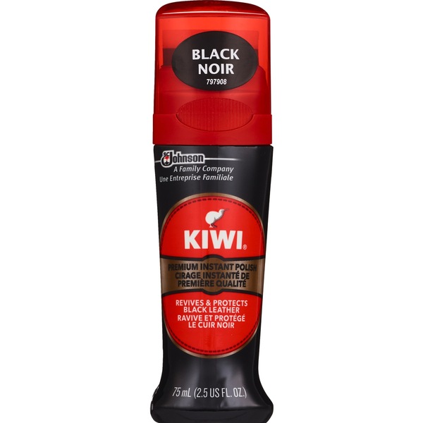 KIWI Color Shine Liquid Polish Black, 2.5 OZ