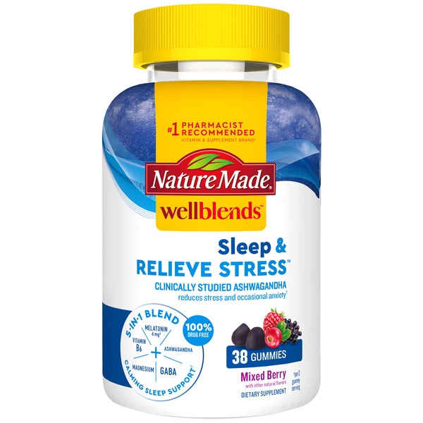 Nature Made Wellblends Sleep & Relieve Stress Gummies, 38 CT