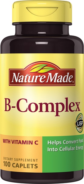 Nature Made B Complex w/C Tablets, 100CT