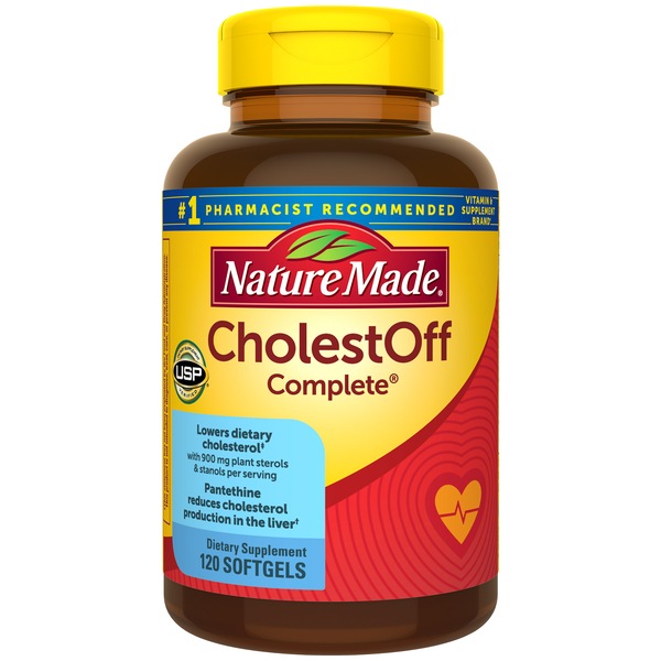 Nature Made CholestOff Complete Heart Health Support Softgels, 120 CT