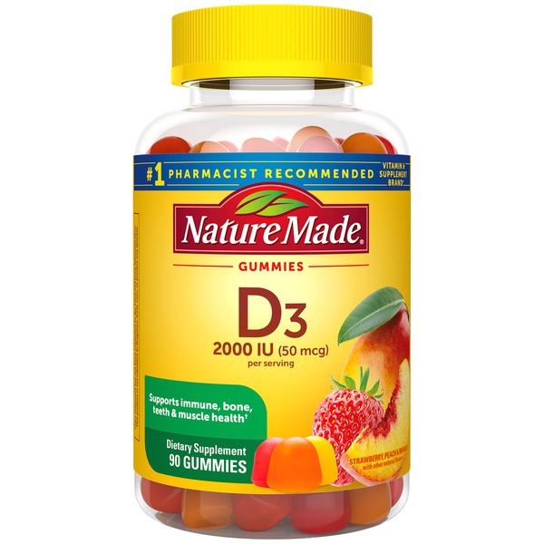 Nature Made D3 Adult Gummies Vitamins