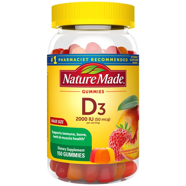 Nature Made Vitamin D3 Adult Gummies Value Size, 150 CT