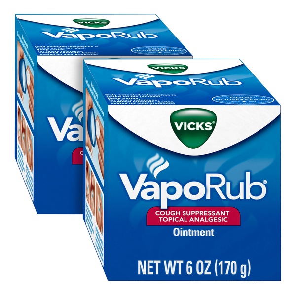 Vicks VapoRub - Pomada analgésica tópica, inhibidora de la tos