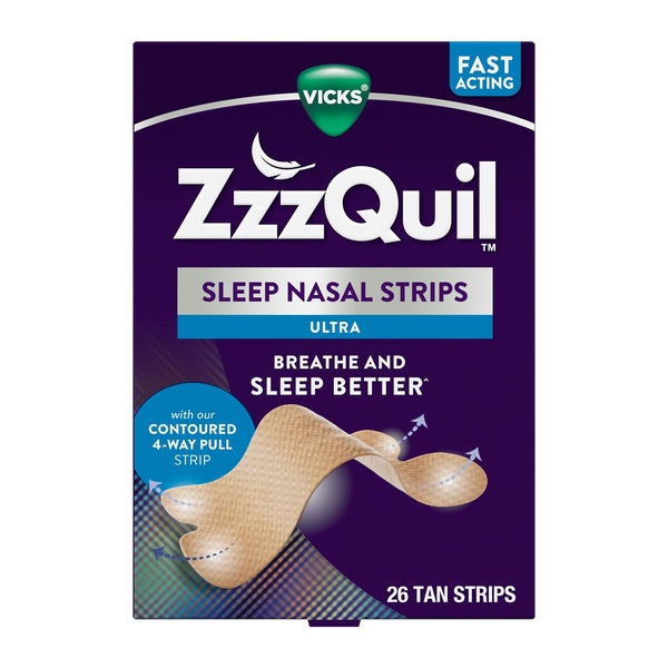 ZzzQuil Ultra Sleep Nasal Strips, 26 CT