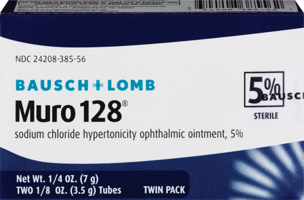 Bausch & Lomb Muro 128 Sterile Ophthalmic Ointment, 5% Twin Pack