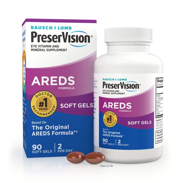 PreserVision Vitamin & Mineral Supplement AREDS Soft Gels