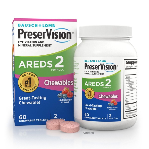 Preservision AREDS 2 Chewable, 60 CT