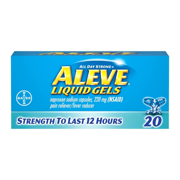 Aleve Liqui-Gels Naproxen Sodium Capsules, 20 CT