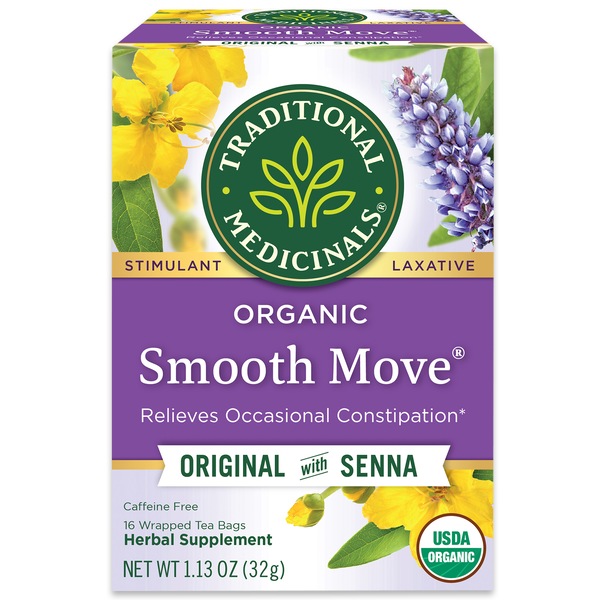 Traditional Medicinals Organic Smooth Move Herbal Tea, 16 ct, 1.13 oz