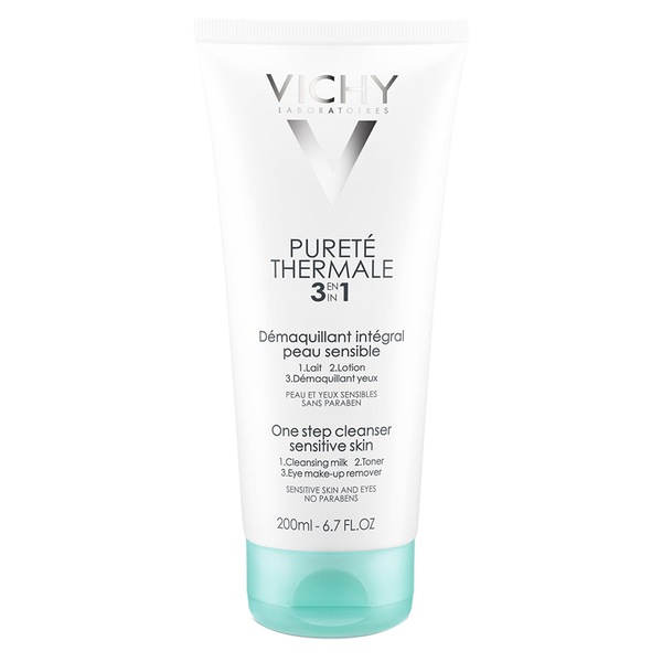 Vichy Purete Thermale - Limpieza de rostro y desmaquillador de un paso, 3 en 1
