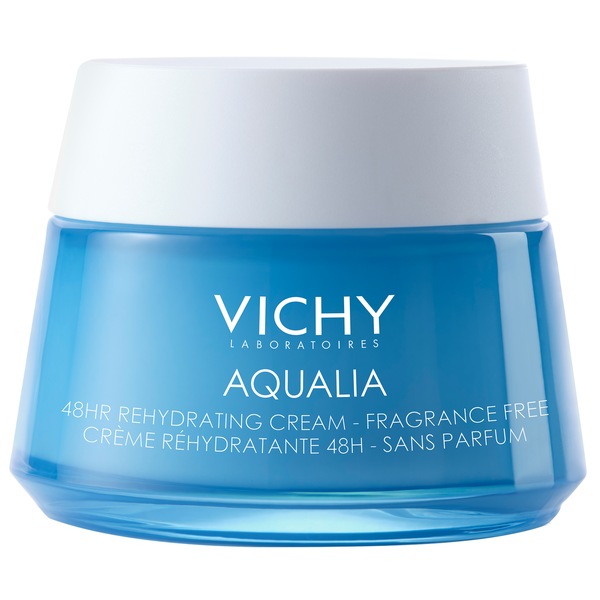 Vichy Aqualia Thermal Face Moisturizer for Dry Skin with Hyaluronic Acid, 1.69 OZ