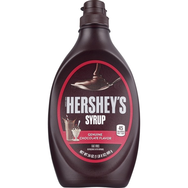 Hershey's Chocolate Syrup, Genuine Chocolate Flavor, 24 oz