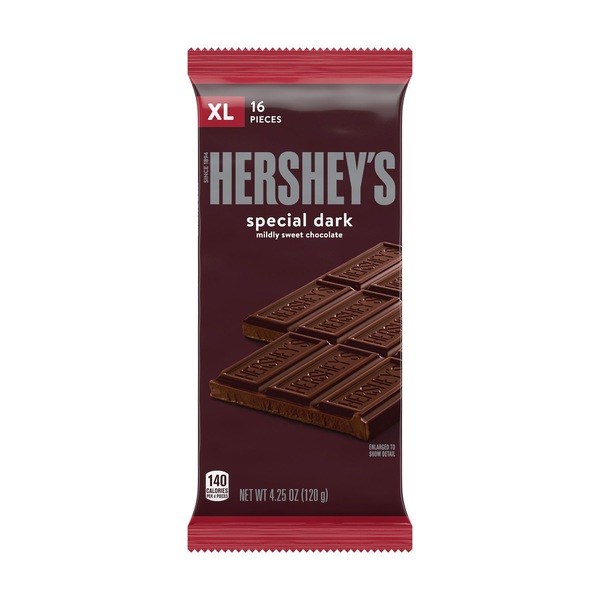 Hershey's Special Dark Mildly Sweet Chocolate, 4.25 oz