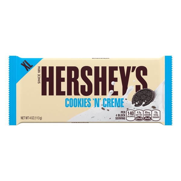 Hershey's Cookies 'n' Creme Bar, 4 oz