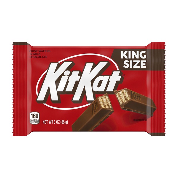 KIit Kat Milk Chocolate, King Size Wafer Candy, 3 OZ