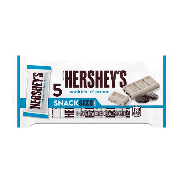 Hershey's Cookies 'N' Creme Snack Size Candy, 5 ct, 0.45 oz