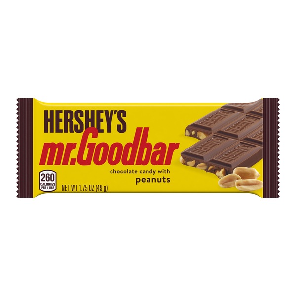 Mr. Goodbar Chocolate Candy Bar with Peanuts, 1.75 oz