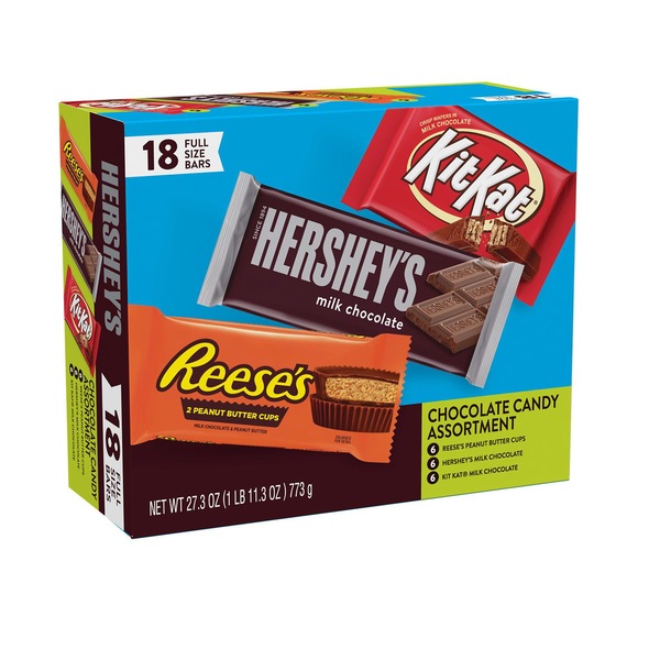 Hershey's, Kit Kat® And Reese's Assorted Milk Chocolate Candy, 18 ct
