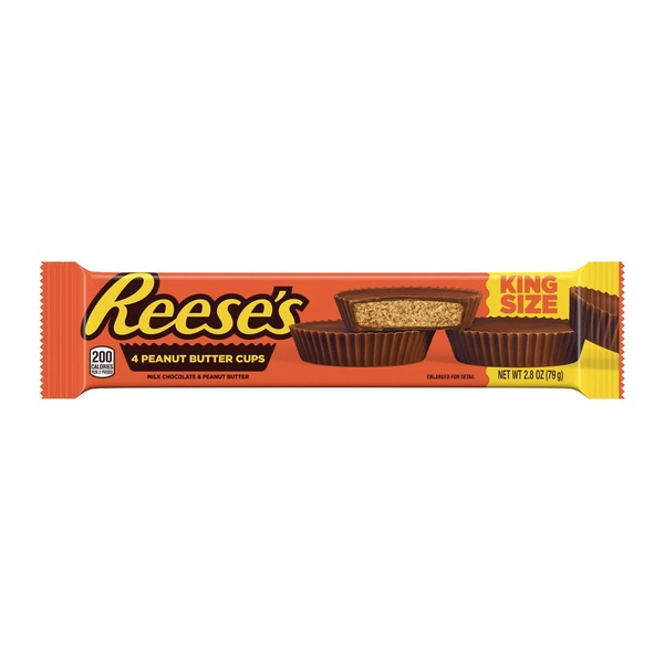 Reese's Big Cup Milk Chocolate King Size Peanut Butter Cups Candy Pack, 2.8 oz