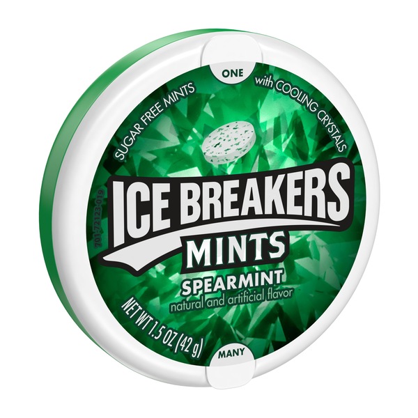 Ice Breakers Spearmint Sugar Free Mints, 1.56 oz