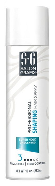 Salon Grafix Shaping Super Hold Hair Spray, Unscented