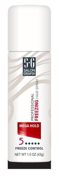 Salon Grafix Freezing Hair Spray Mega Hold, 1.5 OZ