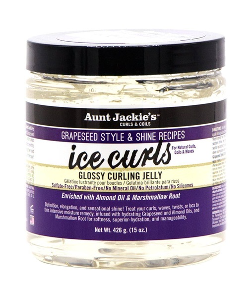 Aunt Jackie's Grapeseed Ice Curls Glossy Curling  Jelly, 15 OZ