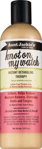 Aunt Jackie's Knot On My Watch Instant Detangling Therapy, 12 OZ