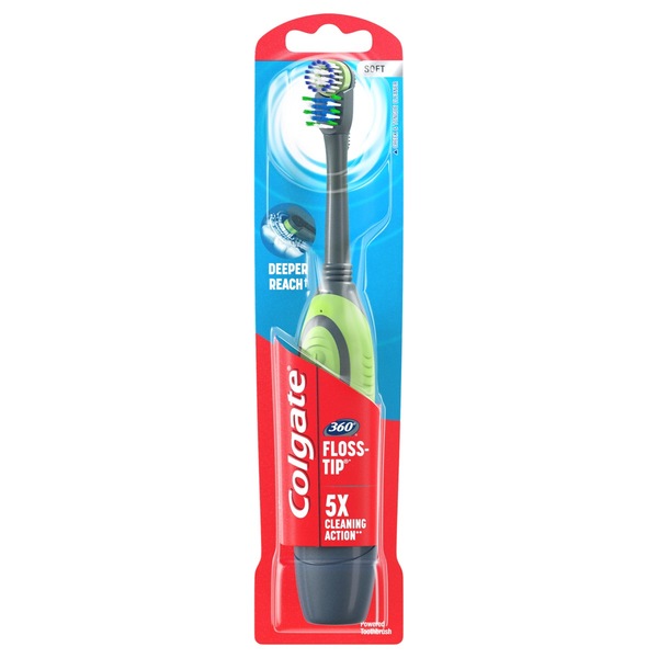 Colgate Total Advanced Floss-Tip - Cepillo dental a batería, suave