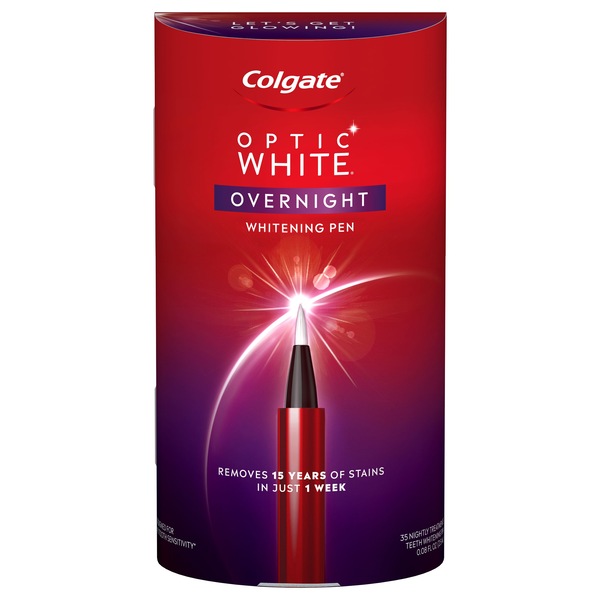 Colgate Optic White Overnight Teeth Whitening Pen, 35 Nightly Treatments