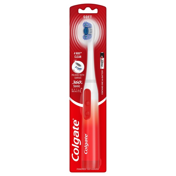 Colgate 360 Optic White Sonic Powered Battery Toothbrush
