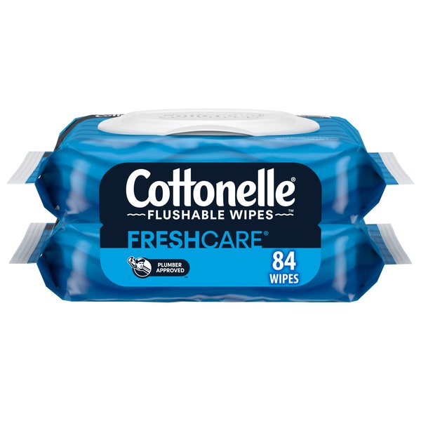 Cottonelle Fresh Care Flushable Wet Wipes, 42 wipes per pack, 2 pk,