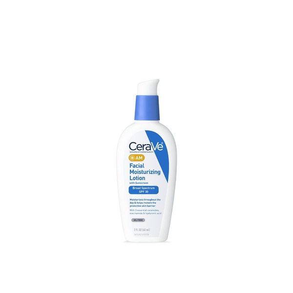 CeraVe AM Face Moisturizer with SPF 30,  for Oily to Dry Skin